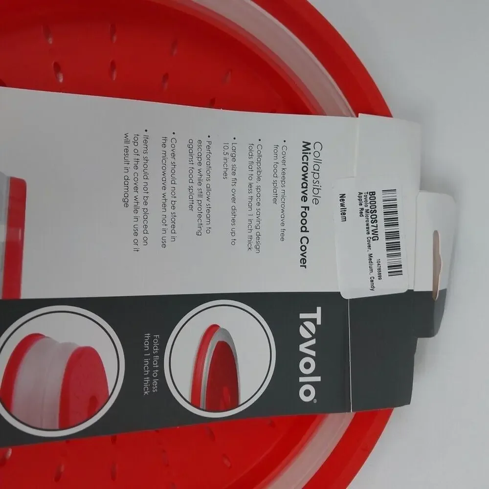 Tovolo Collapsible Microwave Food Cover, Fit Up To 10.5